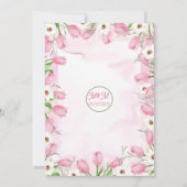 チューリップの結婚式招待状 招待状 (裏面)