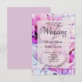 チューリップの結婚式招待状 招待状 (正面/裏面)