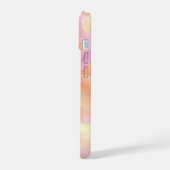 チューリップの美しいフルカラー iPhone 15ケース (左側面)