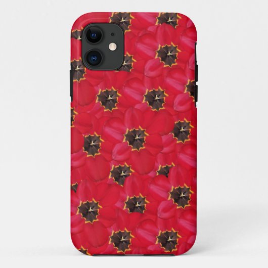 チューリップの背景ケースメイトiPhoneケース Case-Mate iPhoneケース (裏面)