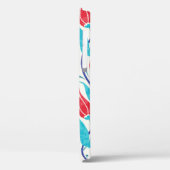 チューリップの背景。トルコ伝統的のモチーフ。シーム Case-Mate iPhoneケース (裏面 / 左)