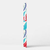 チューリップの背景。トルコ伝統的のモチーフ。シーム Case-Mate iPhoneケース (裏面 / 右)