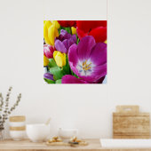 チューリップの色 ポスター (キッチン)