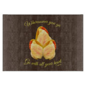 チューリップの花があなたのハートに合感動的う カッティングボード (正面)