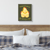 チューリップの花があなたのハートに合感動的う キャンバスプリント (インサイチュ (寝室))