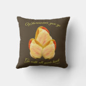 チューリップの花があなたのハートに合感動的う クッション (裏面)