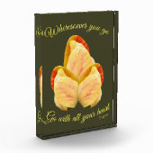 チューリップの花があなたのハートに合感動的う フォトブロック (左)