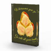 チューリップの花があなたのハートに合感動的う フォトブロック (右)