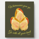 チューリップの花があなたのハートに合感動的う フォトプラーク (正面)