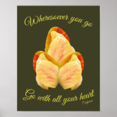 チューリップの花があなたのハートに合感動的う ポスター (正面)