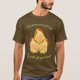 チューリップの花があなたのハートに合感動的う Tシャツ