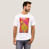 チューリップの花の裏側のクローズアップ Tシャツ (正面フル)