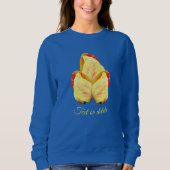 チューリップの花をテキストパーソナライズされた スウェットシャツ (正面)