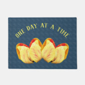 チューリップの花を一度に1日感動的咲かせる ドアマット (正面)