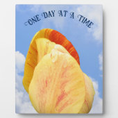 チューリップの花を一度に1日感動的咲かせる フォトプラーク (正面)