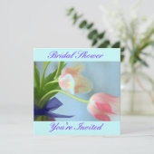 チューリップの花束 ブライダルシャワーの招待状 招待状 (スタンド正面)