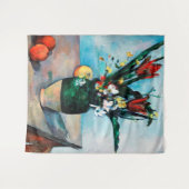 チューリップの花瓶，ポール・セザンヌ タペストリー (正面(横))