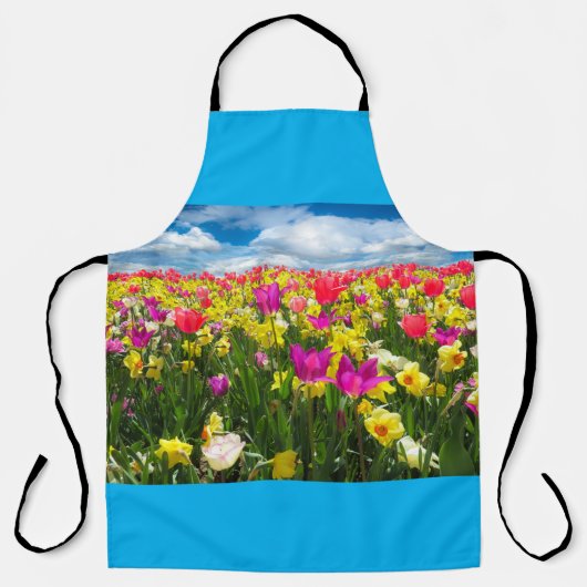チューリップの花畑 エプロン (正面)