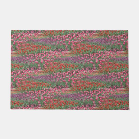 チューリップの花畑 ドアマット (正面)