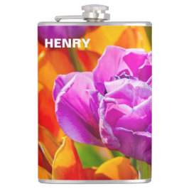 チューリップの花 フラスク