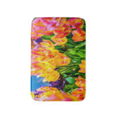 チューリップの花 – 花色 バスマット (正面縦)