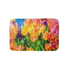 チューリップの花 – 花色 バスマット