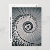 チューリップの階段、女王の家グリニッジ ポストカード (正面/裏面)