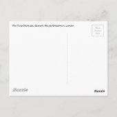 チューリップの階段、女王の家グリニッジ ポストカード (裏面)