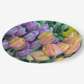 チューリップのColofulの束 ペーパープレート (アングル)