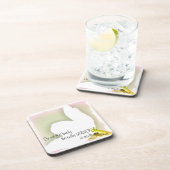 チューリップのRumiの点々のあるな引用文 コースター (右側)