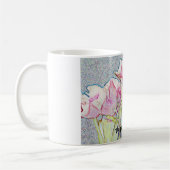 チューリップは永遠です! コーヒーマグカップ (左)