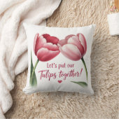 チューリップを合わせよう クッション (ブランケット)