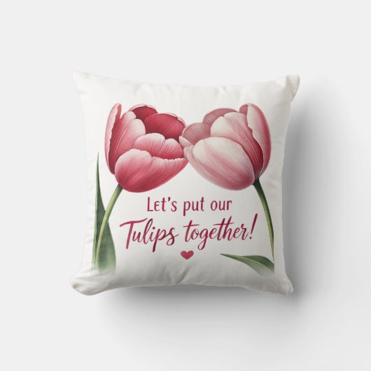 チューリップを合わせよう クッション (正面)