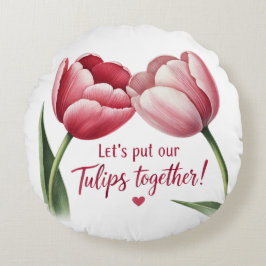 チューリップを合わせよう ラウンドクッション