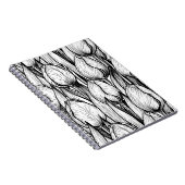 チューリップを白黒で ノートブック (右側)