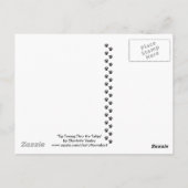 「チューリップを通してティップトゥーイング」チワフアアートポストカード ポストカード (裏面)