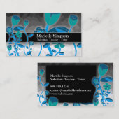 チューリップエレガントガーデン魔法グラデーションファッション 名刺 (正面/裏面)