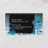 チューリップエレガントガーデン魔法グラデーションファッション 名刺 (裏面)