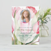 チューリップエレガントファースト聖餐式 招待状 (スタンド正面)