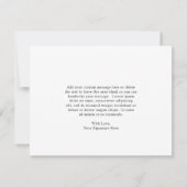 チューリップエレガント赤面ピンクフローラ悔やみや弔慰葬儀 サンキューカード (裏面)