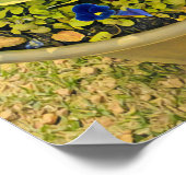 チューリップオレンジ色の花フェスティバル写真 ポスター (角)