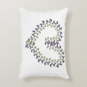 チューリップオープンハートデザイン アクセントクッション (正面(垂直))