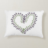 チューリップオープンハートデザイン アクセントクッション (裏面)