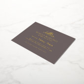 チューリップカスケード箔押しRSVP 箔シーズンポストカード (回転した状態)