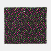 チューリップカラフルの負荷 フリースブランケット (正面(横))