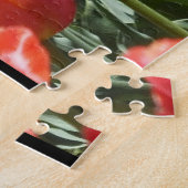 チューリップカラフルイン開花エリザベスパークハートフォード ジグソーパズル (側面)