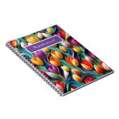 チューリップカラフルガーデンジャーナル ノートブック (右側)