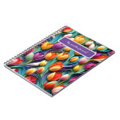 チューリップカラフルガーデンジャーナル ノートブック (左側)