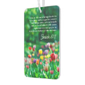 チューリップカラフルガーデンバイブル聖なる書物、 経典 カーエアーフレッシュナー (左)