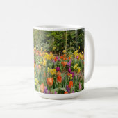 チューリップカラフルガーデンマグ コーヒーマグカップ (正面右)